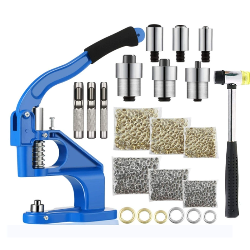 Трансграничный ручной пресс куриные глазные пряжки набор кожаные пряжки