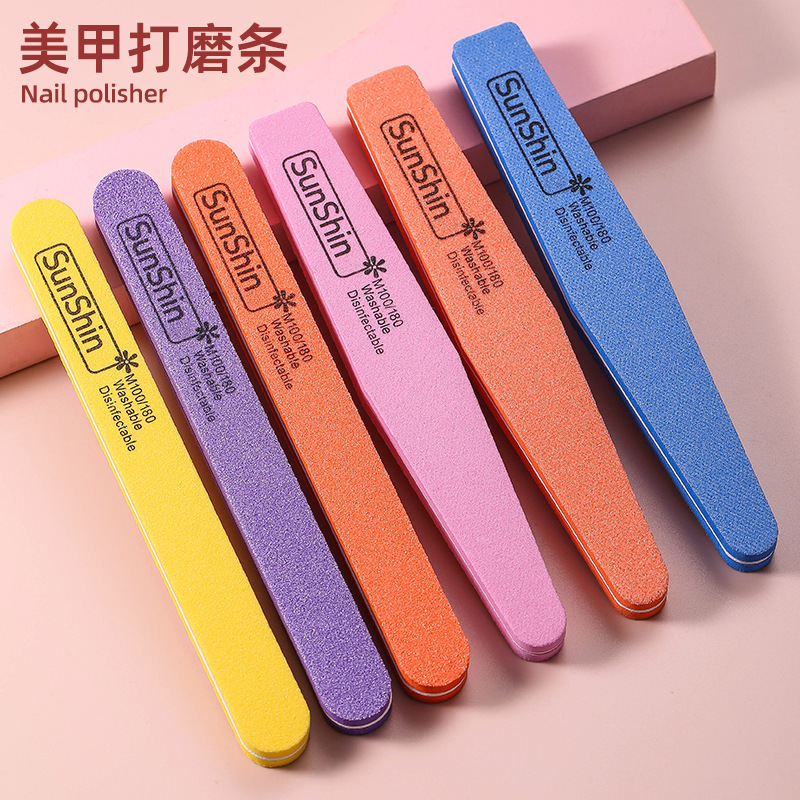 Nail sponge rubbing strip wholesale double-sided diamond grinding Rod sand strip professional repair nail nail tools