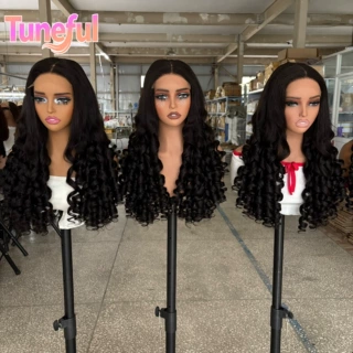 250% Density Raw Vietnamese Human Hair Wig Full Frontalloose
