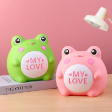 创意卡通青蛙存钱罐可存可取搪胶耐摔储蓄罐家居客厅装饰品