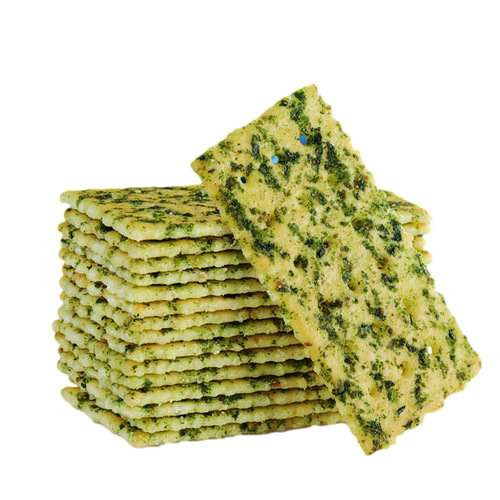 Seaweed biscuits, salty seaweed crackers, meal replacement breakfast, internet celebrity satiating cravings, delicious snacks, bulk wholesale