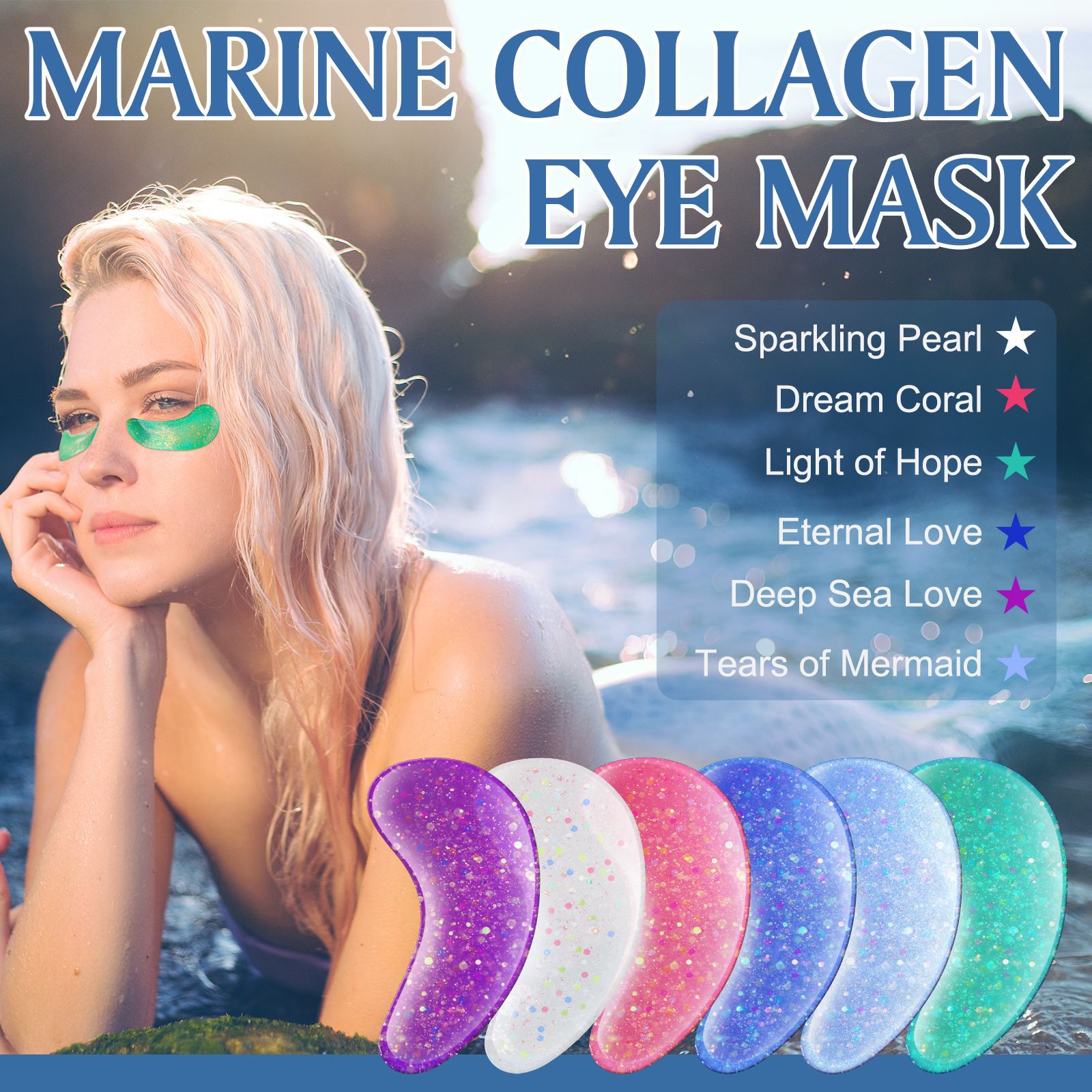 Retro Multicolor Plastic Eye Mask display picture 8