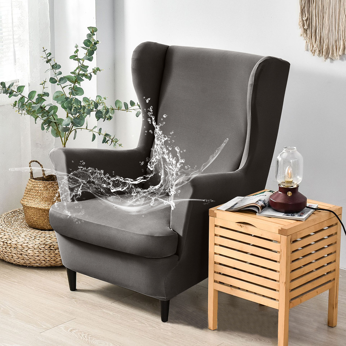 Elástico de una sola pieza nueva cubierta Tigre americano sijiameng cojín silla cubierta sofá cubierta todo incluido ala única cubierta trasera