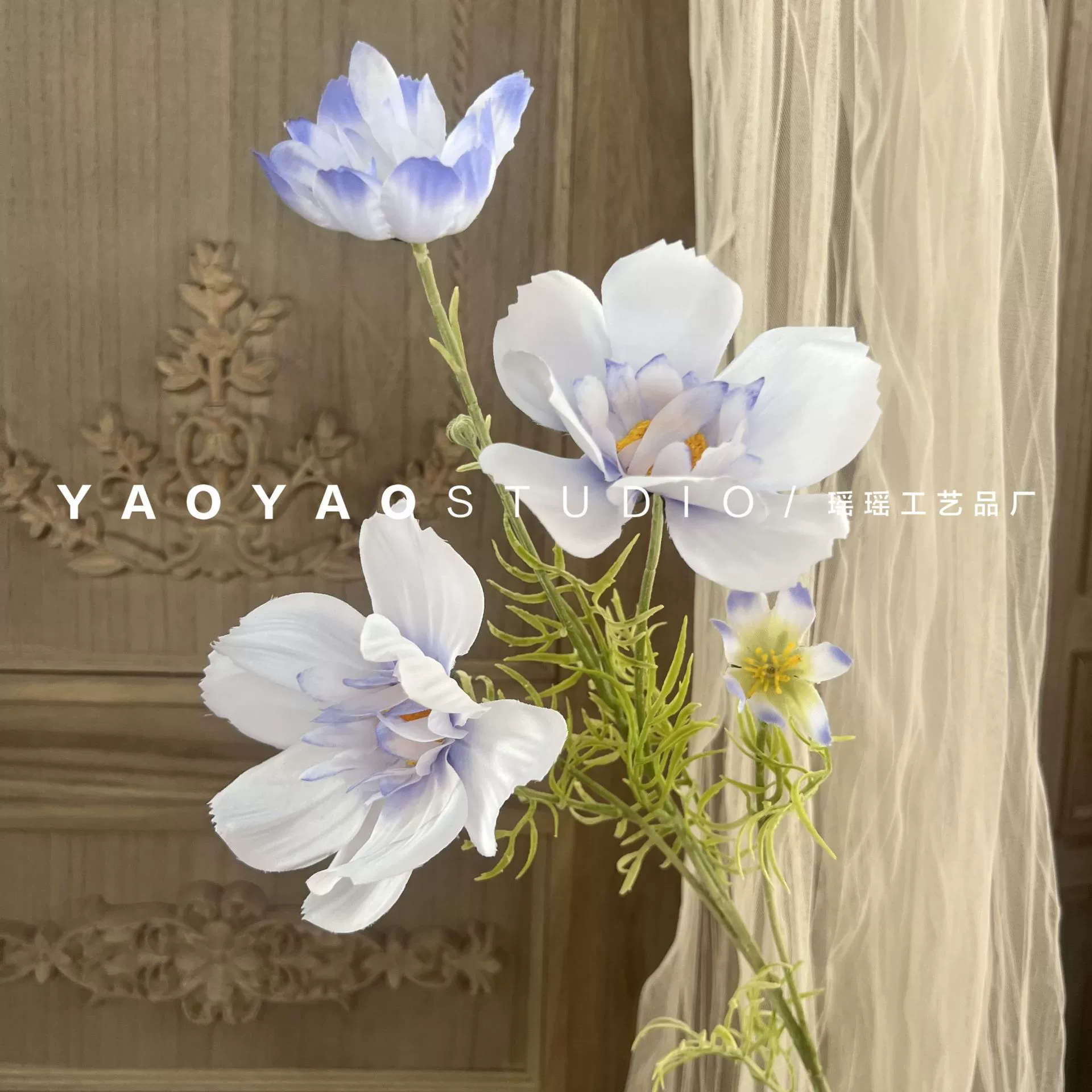 Monet Garden Wind Simulation Flower Coffee Shop Sedies Outdoor Wedding False Flower Store Window Landscape Landscape Landscape