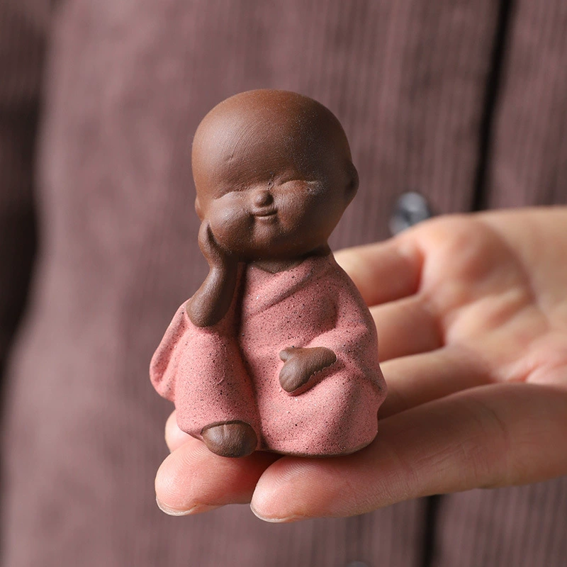 Чайные животные миниатюры Little Fourth Unrequent Monk Creative Creative Car Boutique могут поднять цветочный горшок чайный столик чайный набор чай Зен
