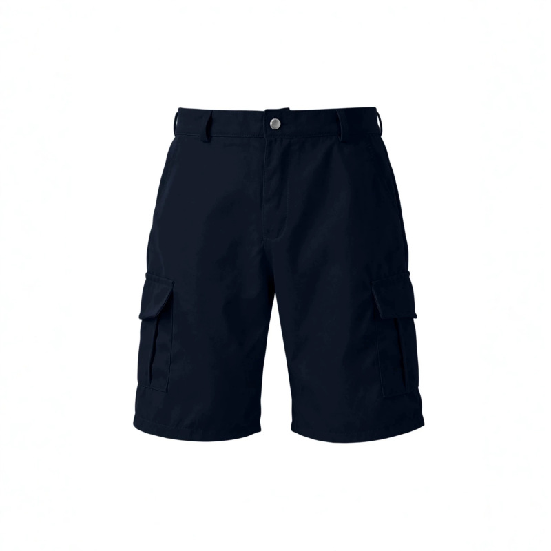 Cross-border AliExpress casual washed men's work shorts Amazon simple versatile trendy relaxed knee-length shorts