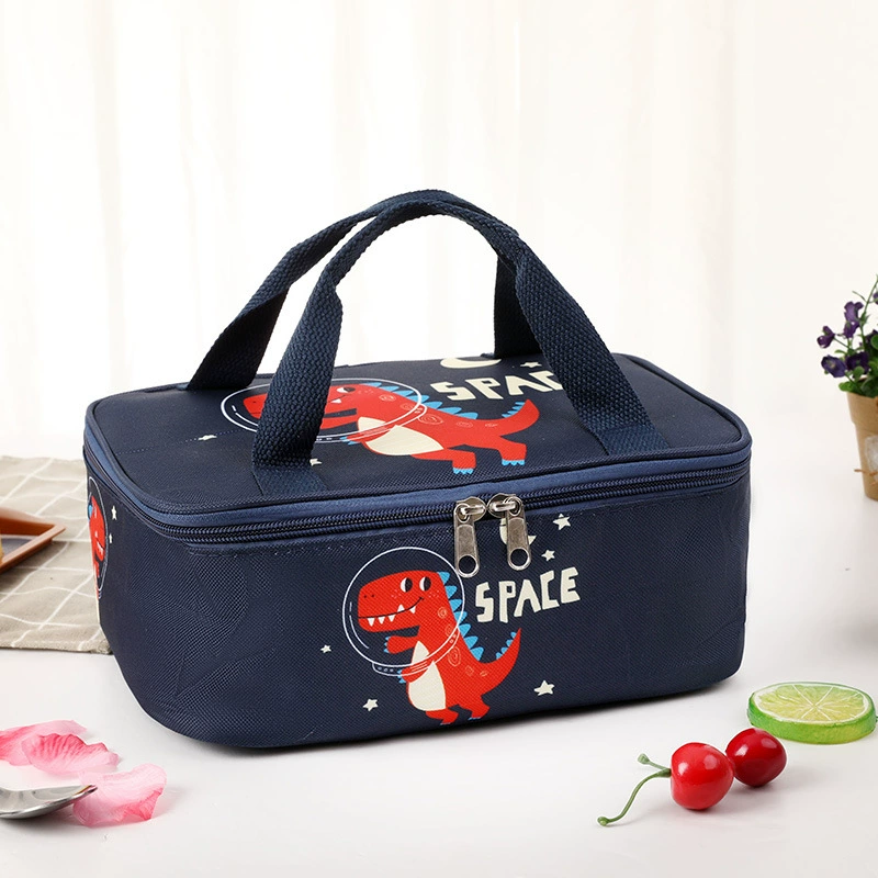 Cartoon thermos, rectangular lunch box bag, food bag