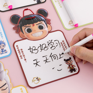 Little Anime Erasable Small Whiteboard Creative Cartoon Desktop Message Writing Board Student Double-Sided Graffiti Drawing Board Wholesale
