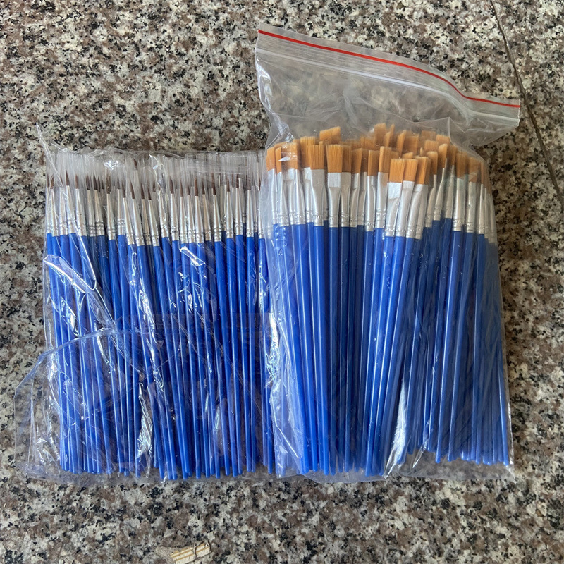 プラスチックの棒の線の先の平らな頭の油絵のペンの美甲の筆のデジタルの彩色は線の石膏の陶磁器の絵筆を描きます。|undefined