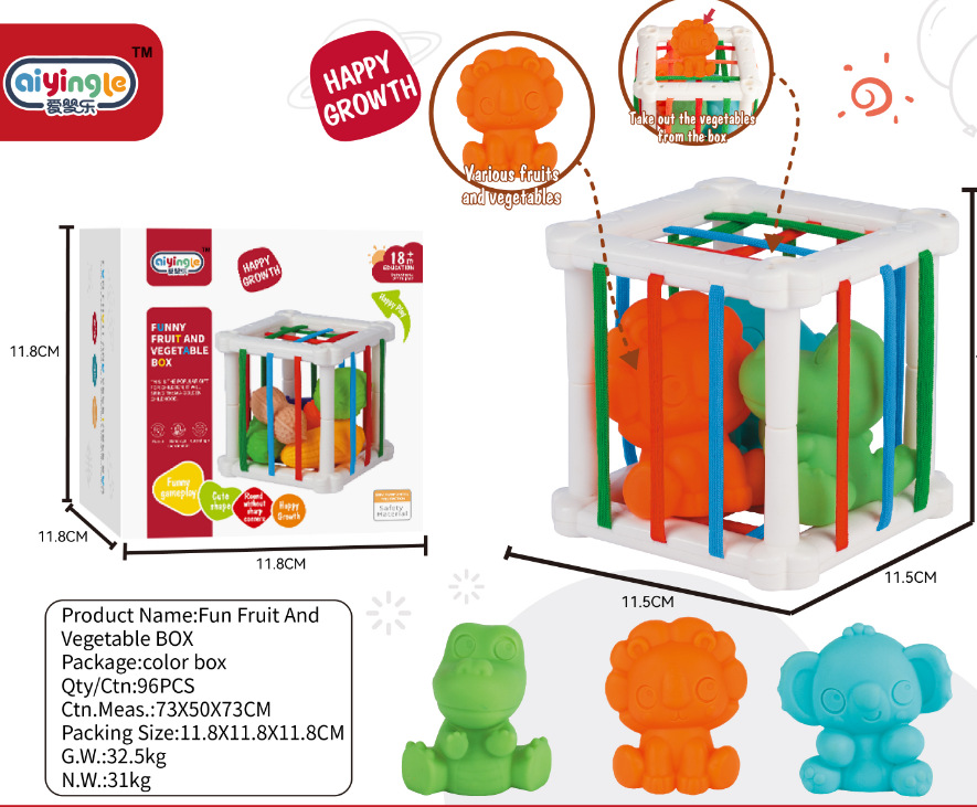 Juguetes transfronterizos arco iris Cecelor juguetes de entrenamiento manual de agarre juguetes de aprendizaje cognitivo infantil infantil