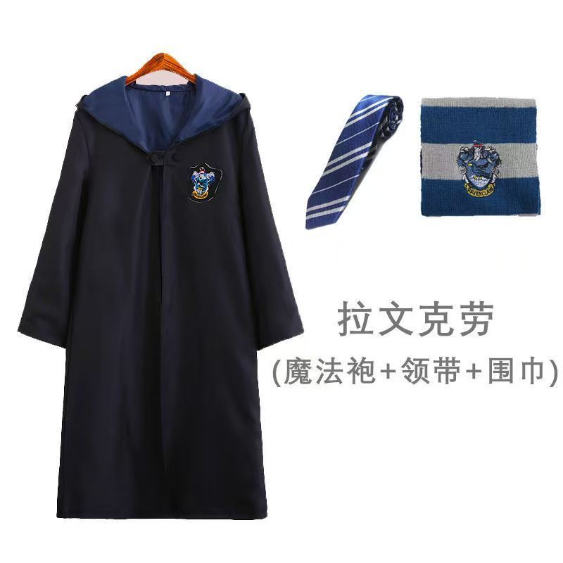 哈利波特学院长袍同款cos服装魔法袍子衣服成人儿童校服斗篷披风|undefined