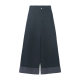 Huang Zheng Plaid Foot Stitching High Waist Wide Leg Jeans Women's 2025 Summer Slim Look Fashion Pants 520095
