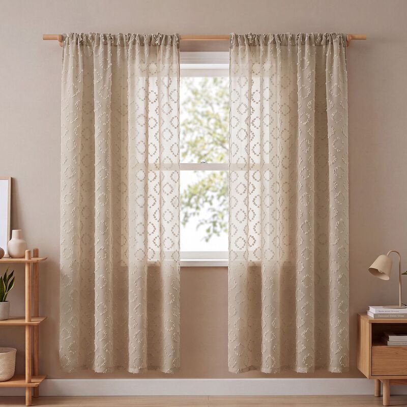 Cross-Border Bedroom Rod-Mounted Universal Diamond Pattern Cut-Out Blackout Window Curtain Temu Finished Curtains Amazon Foreign Trade Factory Cross-Border Bedroom Rod-Mounted Universal Diamond Pattern Cut-Out Blackout Window Curtain Temu Finished Curtains Amazon Foreign Trade Factory