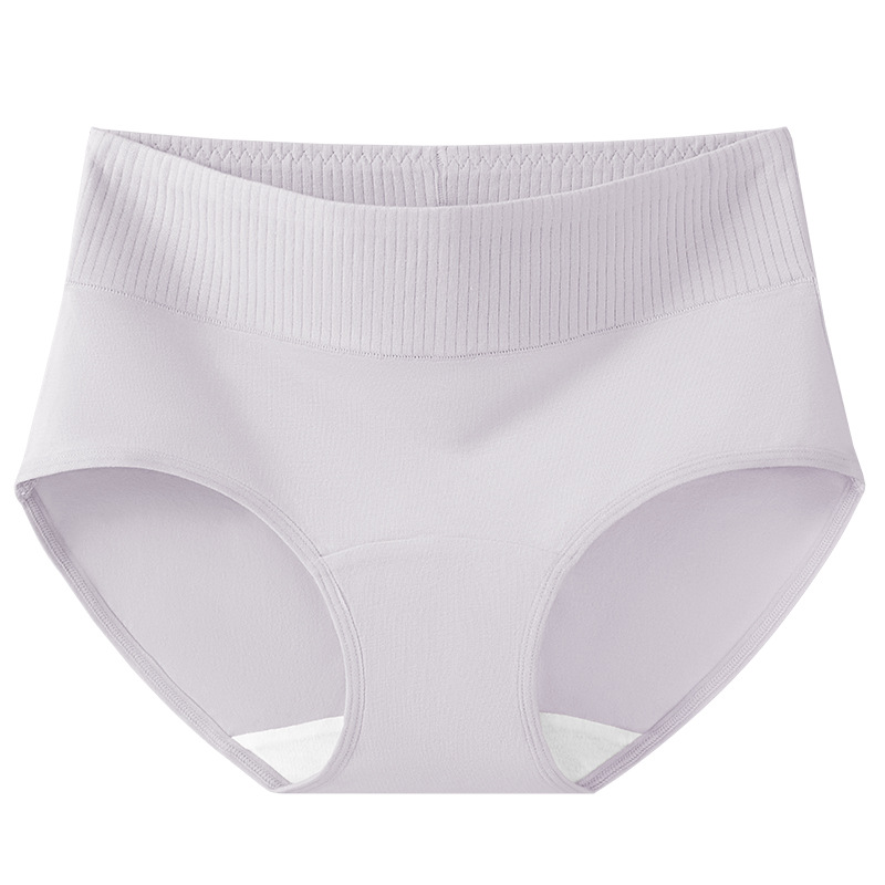 Ropa interior de cintura alta de algodón peinado entrepierna antibacteriana, ropa interior de levantamiento de cadera y abdomen, calzoncillos cómodos, transpirables y agradables para la piel