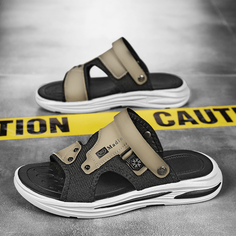 2024 sandalias de hombre suaves moda de verano casual juvenil coreano zapatos de playa de dos image 3