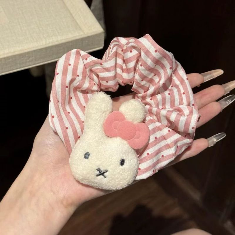 儿童可爱猫咪大肠发圈甜美女童兔子发圈不伤发头绳高弹力皮筋发饰|undefined