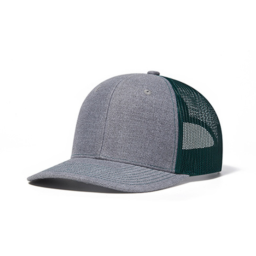 Grau-grüne Baseballcap Mit Gebogenem Schirm Für Damen Und Herren_voghion.com