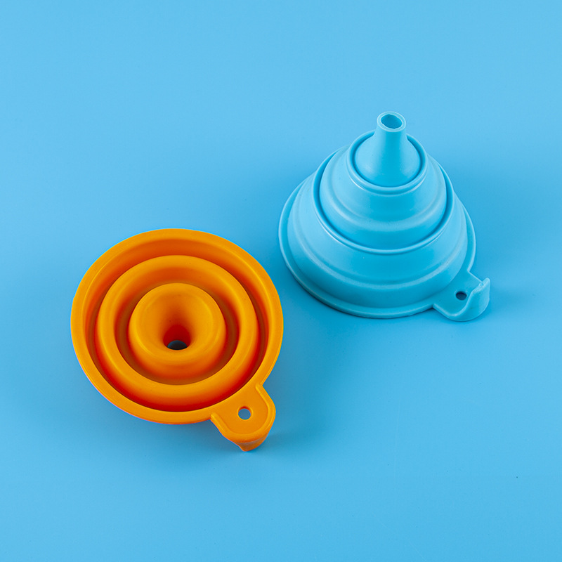 Silicone heat-resistant foldable funnel, big container, Amazon