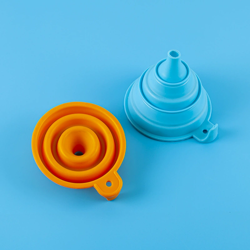 Silicone heat-resistant foldable funnel, big container, Amazon