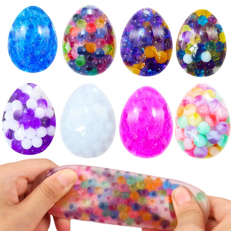 Амазонка не сокрушает яйца, пасхальное сжатие, вентиляция TPR виноградные шарики, имитация яиц, щепотка, декомпрессия