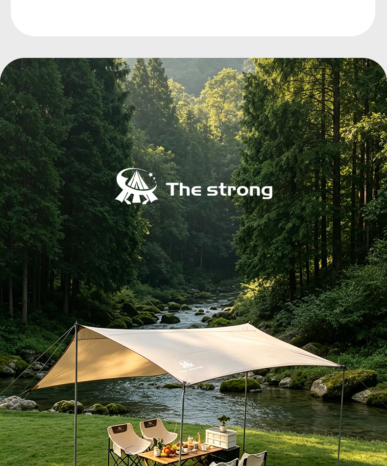 Donkey's Friend Outdoor Portable Four-Pole Canopy Tent Customized for Camping, No-Setup Sunshade OEM Manufacturing