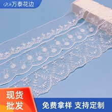网布牛奶丝花边婚纱内衣裤家纺窗帘装饰辅料 涤纶网布蕾丝花边