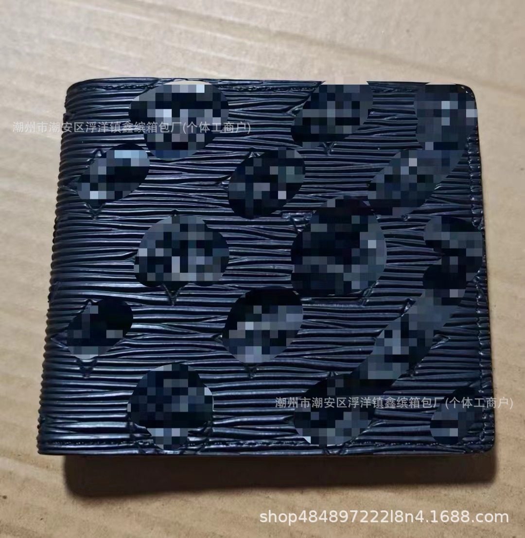 Cartera de moda de hombre transfronteriza europea y americana corta billetera de cuero real plegable para mujeres embalaje de cartera de suministro de comercio exterior Q217