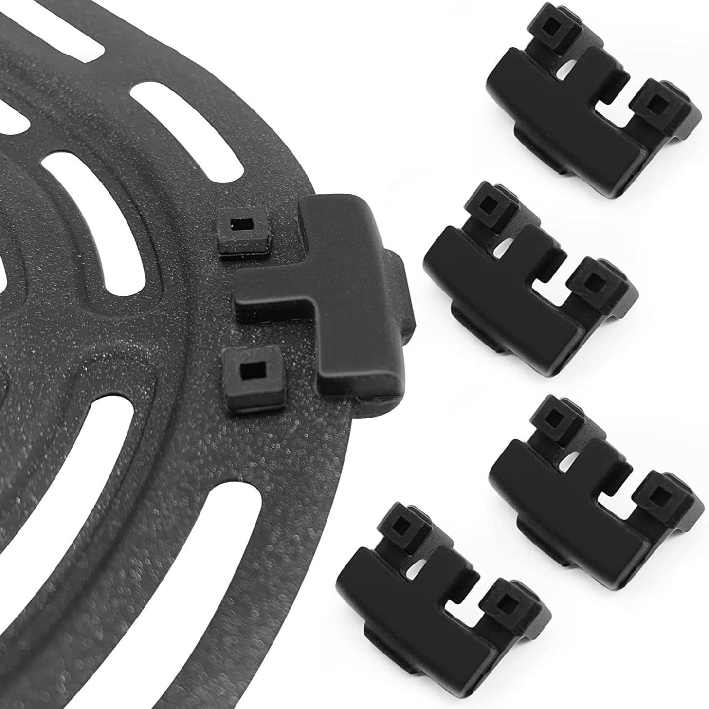 Accesorios de freidora de aire buffer almohadilla de silicona bandeja de hornear cubierta de bandeja a prueba de aceite estera bandeja de hornear almohadilla de silicona tapa de silicona cubierta protectora