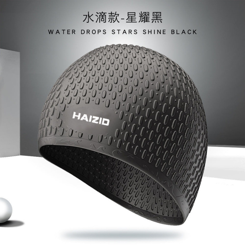 Gorro de baño elástico gorro de baño gorro de gota de agua gorra de baño gorra de silicona gorra de baño gorra de baño gorra