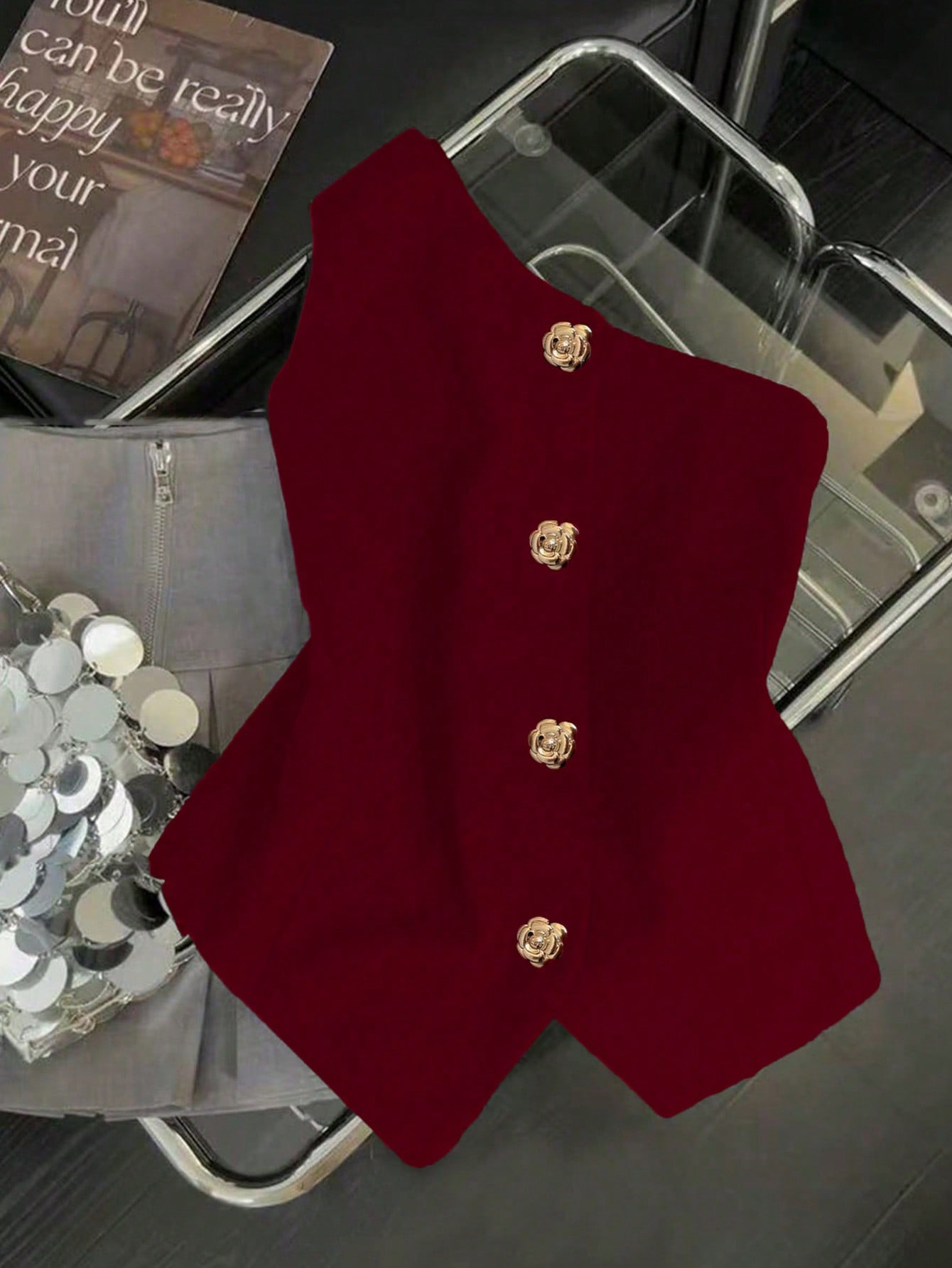 Spot Amazon AliExpress Europa y Estados Unidos transfronterizos Amazon ropa de mujer elegante moda camisa de color sólido Cardigan de alta calidad