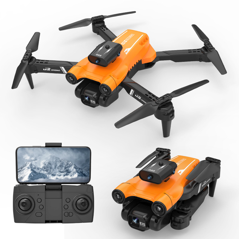 Transfronteriza nueva de alta definición eléctrica ajustable lente fotografía aérea UAV evitación de obstáculos completa plegable control remoto aviones juguetes para niños