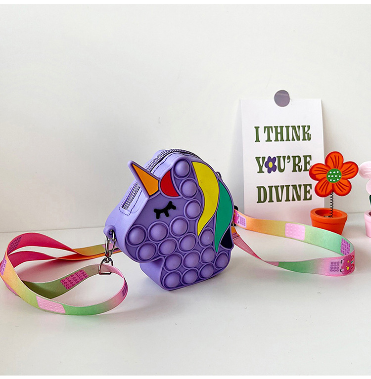 Cross-border new product: Unicorn Rat Extermination Pioneer Coin Purse, Cartoon Silicone coin Purse, mini crossbody bag, storage bag undefined