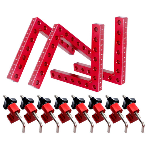 Woodworking aluminum alloy square ruler 90 degree positioning block 90 degree woodworking right angle fixing clip woodworking right angle clamp