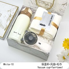 夏季伴手礼小风扇雨伞礼盒公司送员工客户保温杯活动实用礼品礼盒