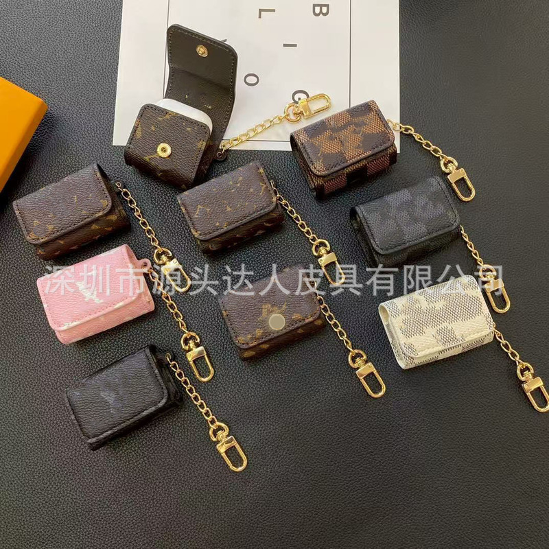 Suitable for Apple AirPods 4 Headphone Cover Big Brand 1/2/3 Generation Pro2 Bluetooth Headphone Bag Headphone Cover Trendy Brand