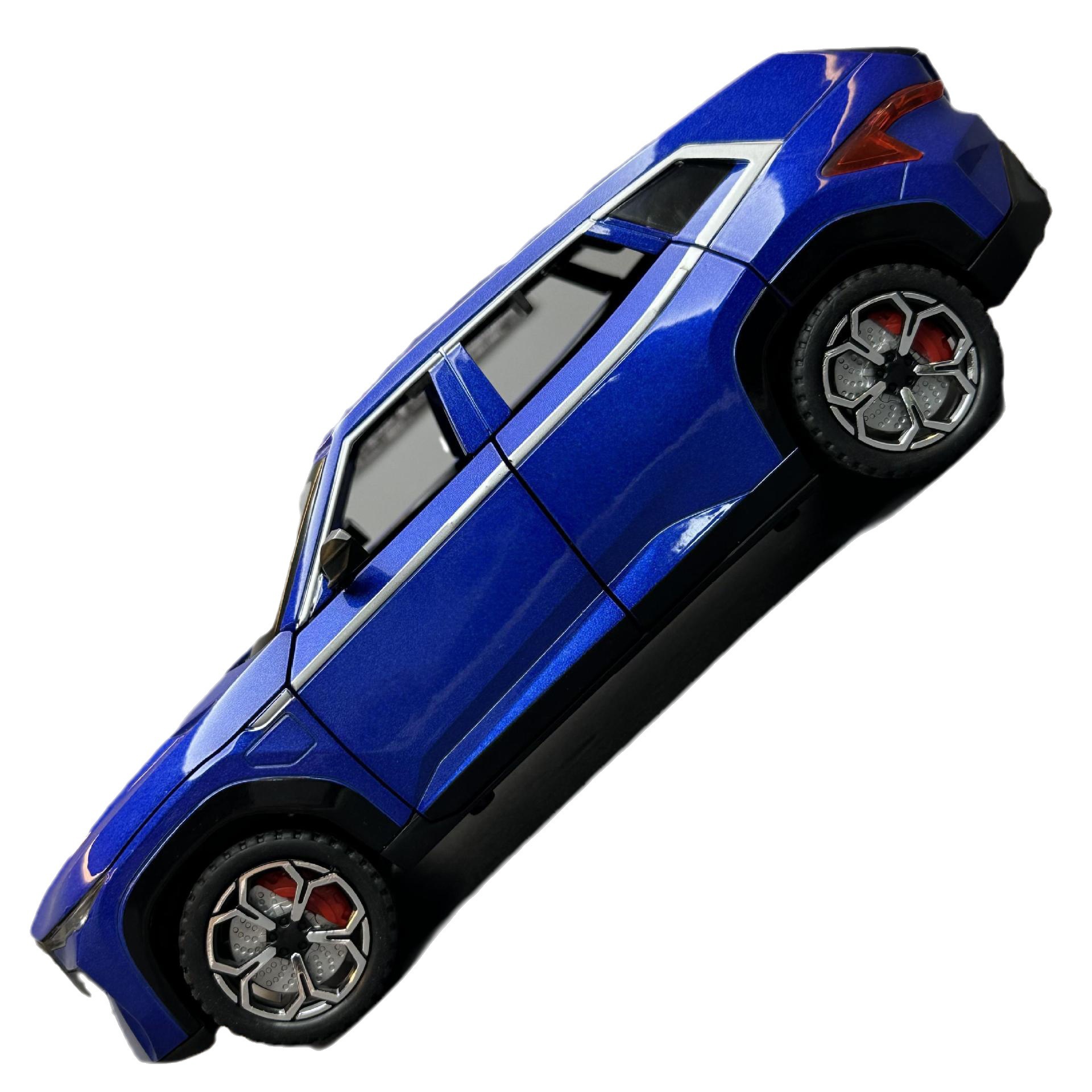 Lijiaxin aleación modelo de coche 1:24 BMW XM Tire hacia atrás con el sonido del aerosol y la luz juguete off-road vehículo modelo decoración colección