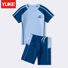 Yuke children's swimsuit boy sun protection split swimsuit baby boy swimming trunks medium and large children professional swimming equipment
