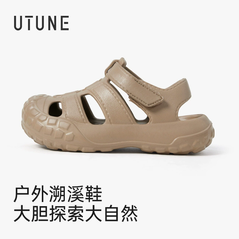 Детские сандалии для мальчиков, новые летние спортивные сабо на мягкой подошве, уличная обувь для девочек постарше, пляжные нескользящие