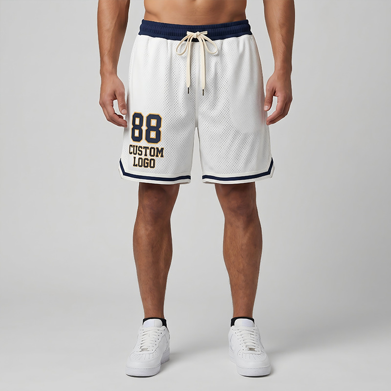 Pantalones de hombre de verano delgados pantalones de malla de sublimación caliente sueltos pantalones casuales de secado rápido pantalones cortos personalizados pantalones de hombre