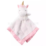 高档泰迪熊毛绒安抚巾 可爱彩色动物柔软面料睡眠娃娃 厂家