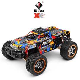 伟力104016无刷高速越野攀爬车 1比10电动四驱大脚车跨境