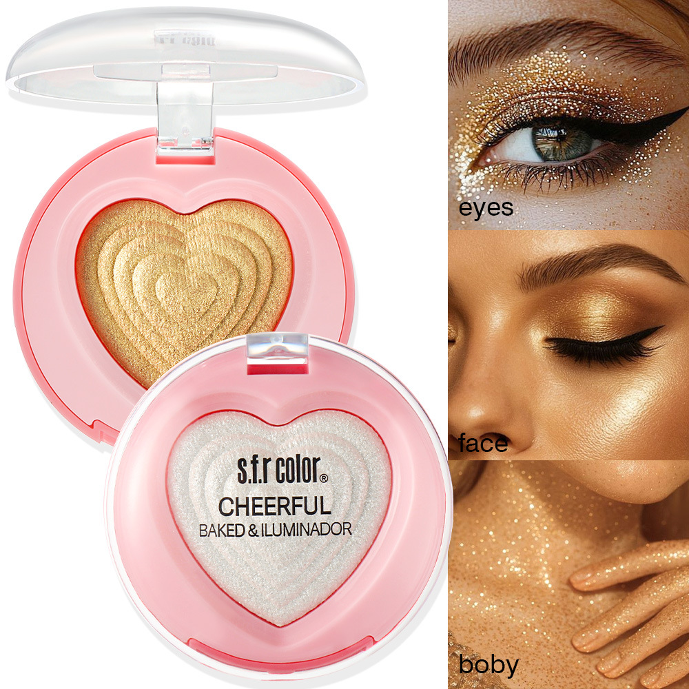 s.f.r color comercio exterior para brillo natural brillante contorno facial estereoscópico amor polvo de horneado resaltado