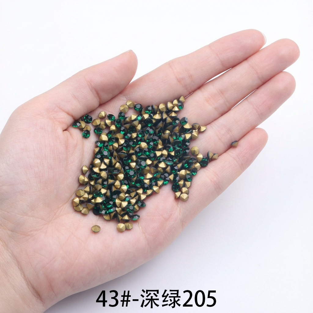 43 # - 48 # venta transfronteriza de uñas de color pila de taladro de vidrio comercio internacional AA taladro accesorios de joyería DIY