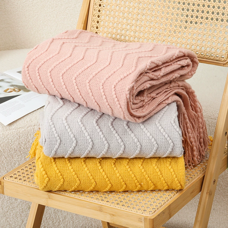 Летний офис Кондиционер Вязаное одеяло для гостиной Дремать ленивый диван одеяло высокого уровня Чувство Повседневное дорожное одеяло