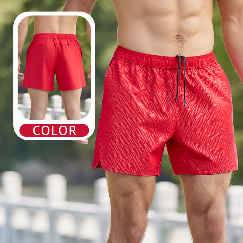 Verano nuevos pantalones cortos casuales de talla grande para hombres transfronterizos costura pantalones cortos transpirables de secado rápido pantalones cortos de fitness para correr al aire libre image 12