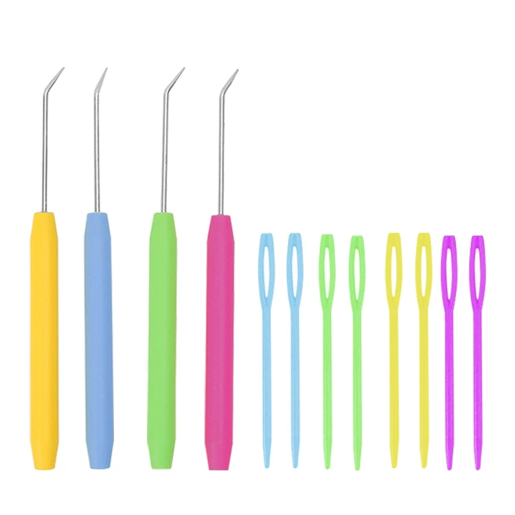 Трансграничная вязальная машина специальный костюм для сбора игл цветная пластиковая ручка локоть острый инструмент для сбора игл