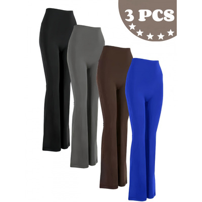 2026 Cross border new pattern Europe and America 3 Set of parts Panties Mosaic details Paige Bell-bottoms Cross border On behalf of