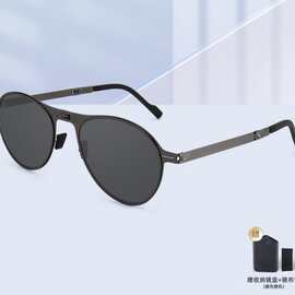 复古个性折叠太阳镜男士高档偏光太阳镜司机开车驾驶墨镜防紫外线