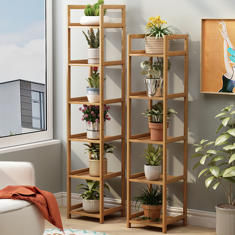 Simple Floor-Standing Flower Stand for Living Room, Home Office Storage Rack, Kitchen Storage Shelf, Plant Display Rack