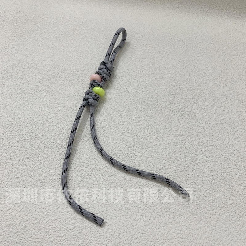 miu系彩色包包编绳挂件时尚车钥匙扣挂饰金刚结手工彩珠编织挂绳|undefined